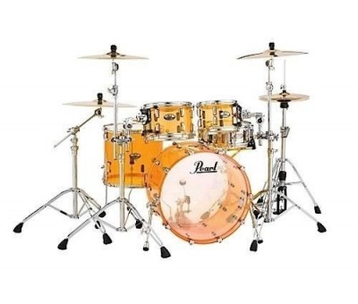 PEARL CRB504P/C732 Crystal Beat Studio Tangerine 4 Parça Akrilik Davul Seti